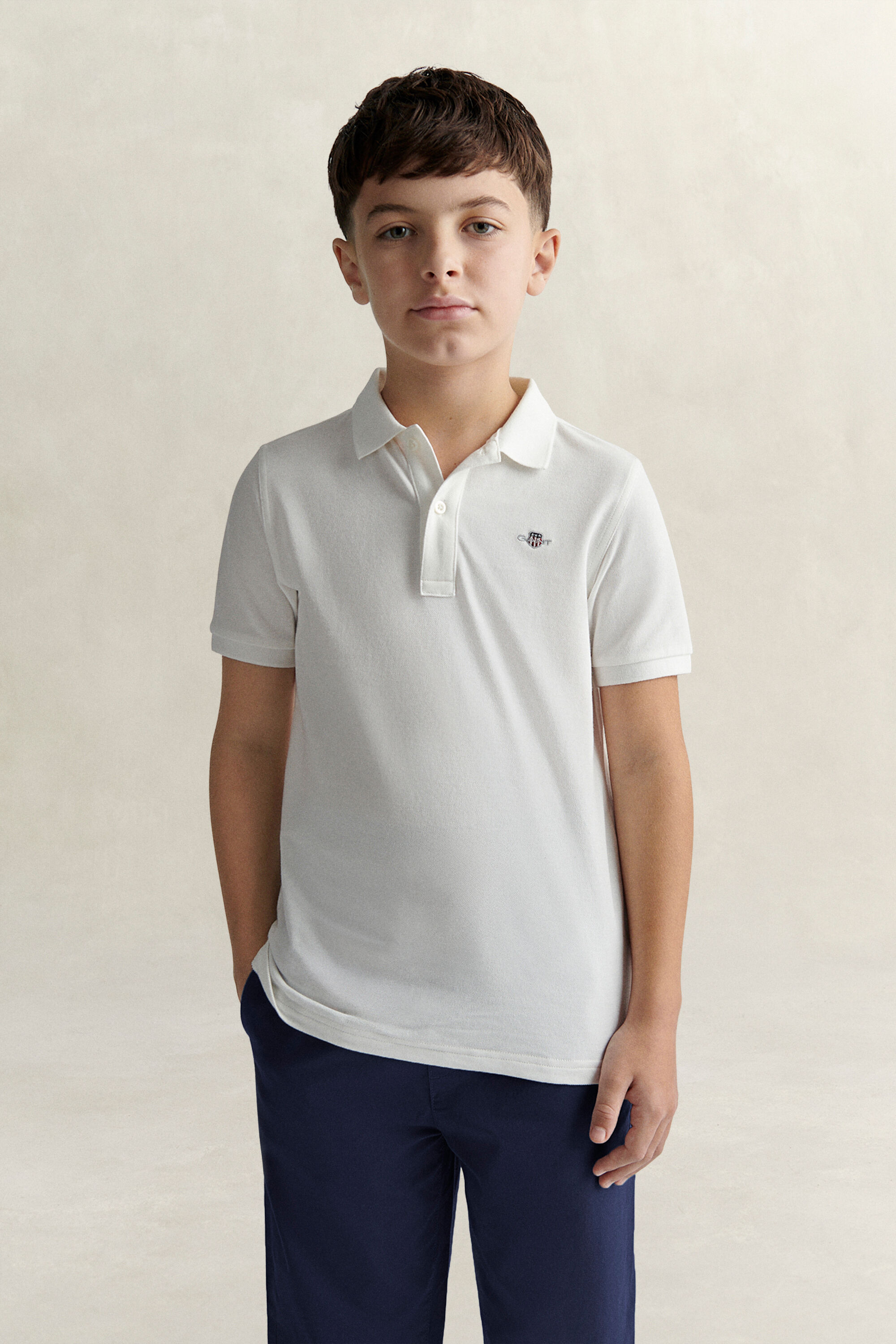 Polo avec écusson Ado