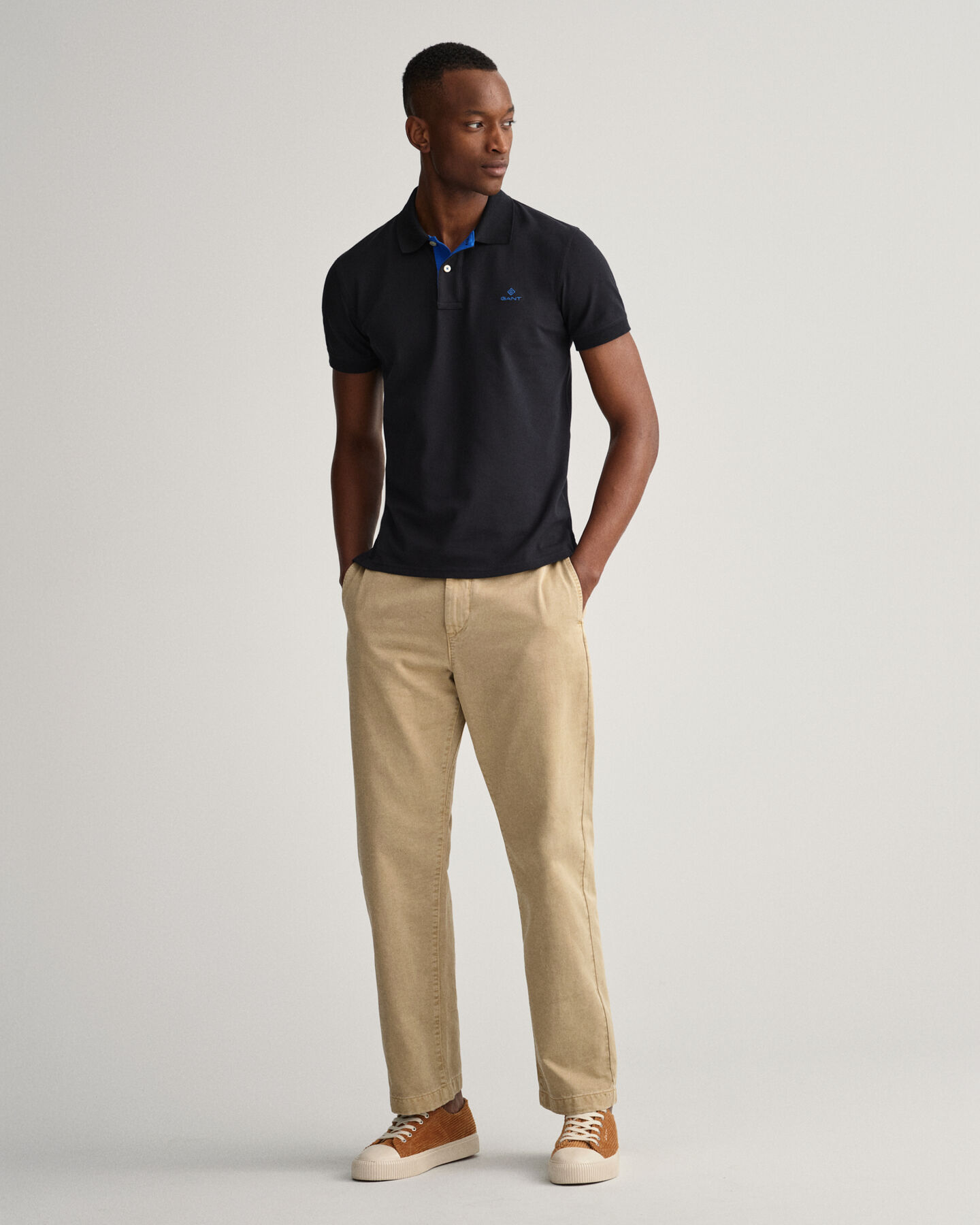 Polo Rugger en coton piqué à col contrastant