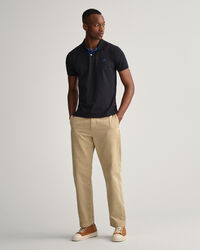 Polo Rugger en coton piqué à col contrastant