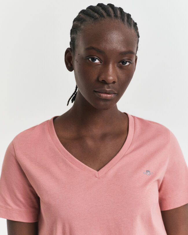 T-shirt col V Shield