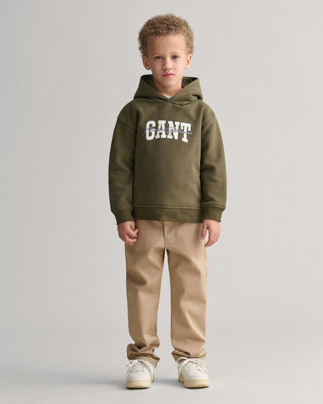 Sweat à capuche GANT Arch Script Kids
