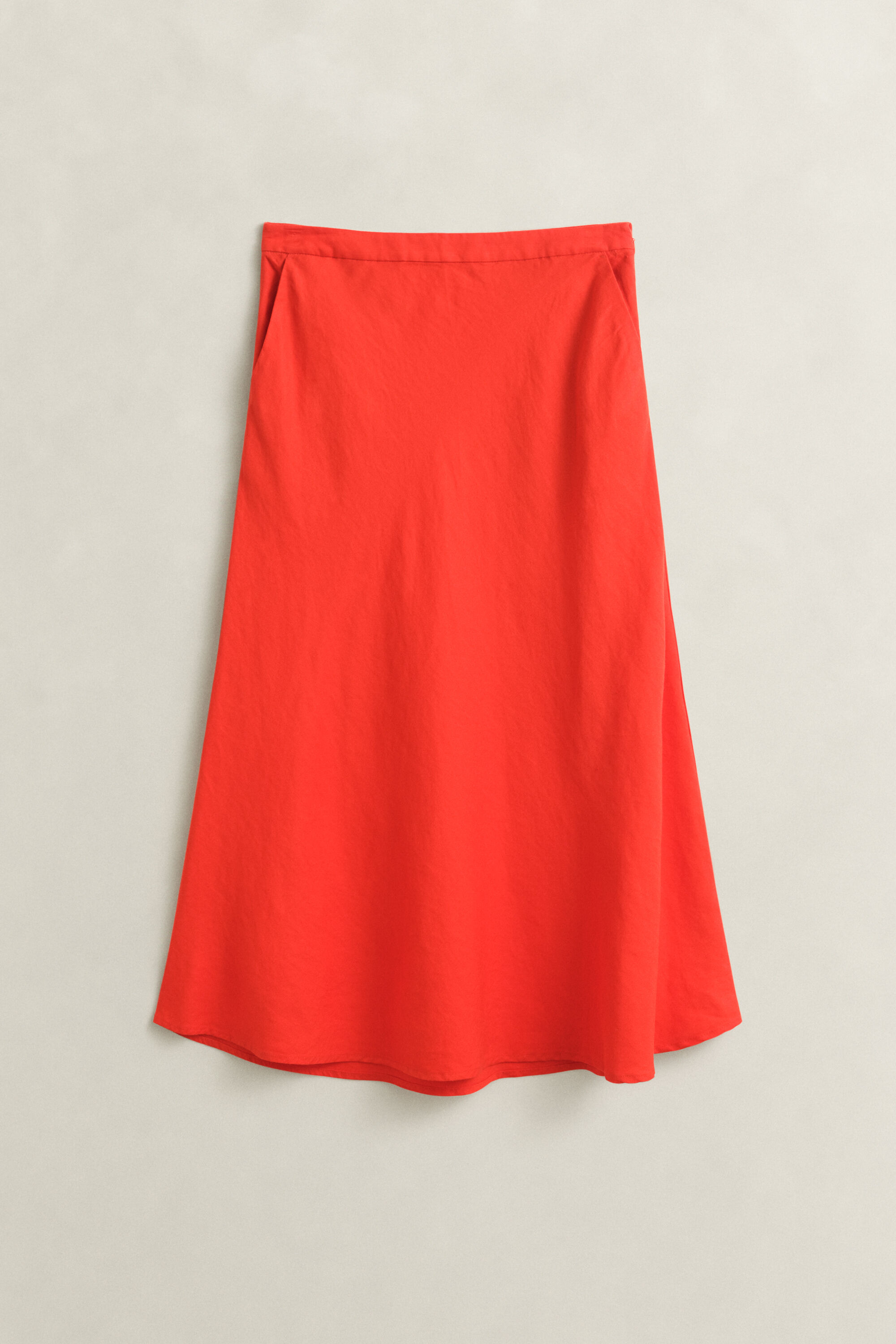 Jupe évasée en lin mélangé