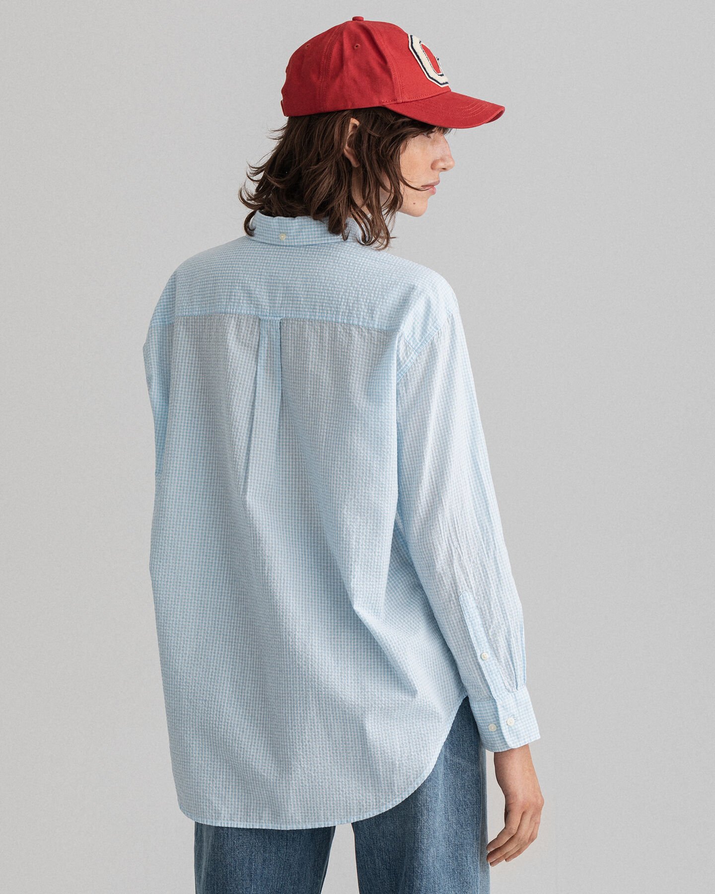 Chemise relaxed fit à carreaux vichy