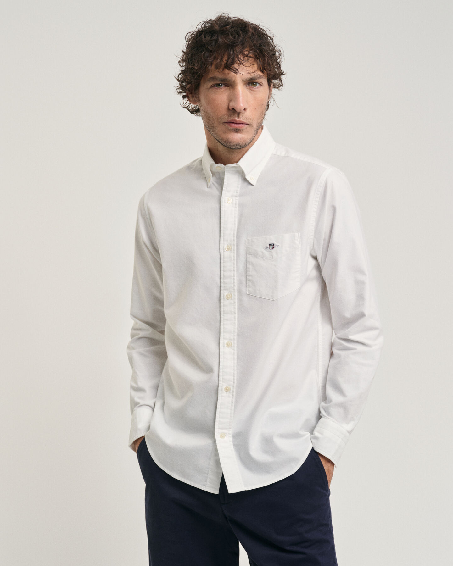 Chemise regular fit en coton Oxford Archive Shield Seasonal Essential