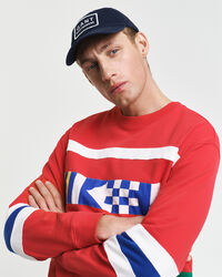 Sweat-shirt ras du cou &agrave; empi&egrave;cements