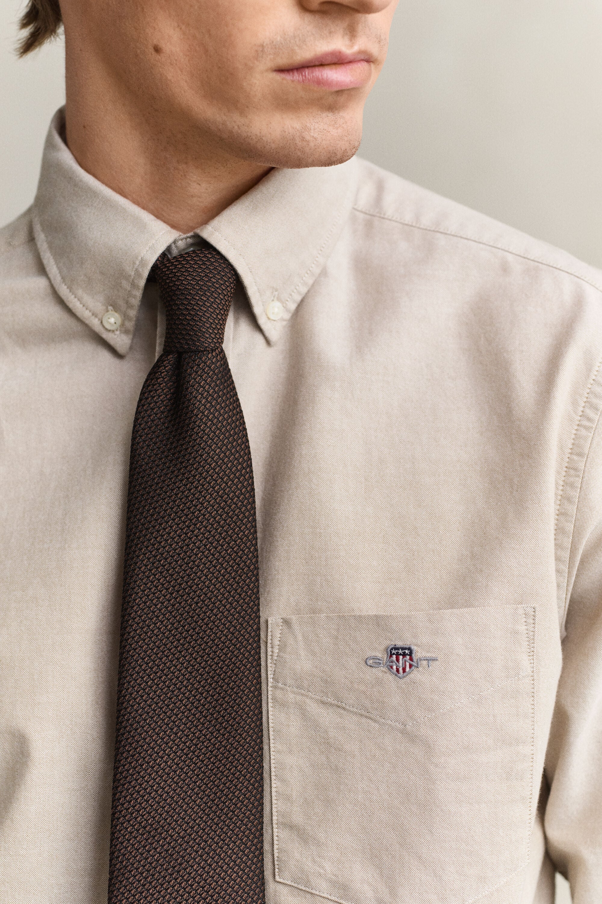 Chemise coupe regular en coton Oxford classique