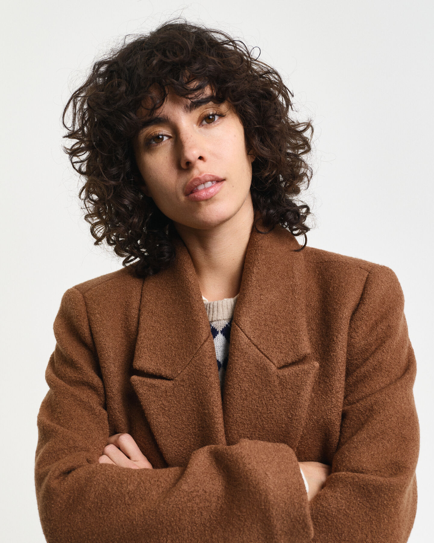 Manteau portefeuille texturé