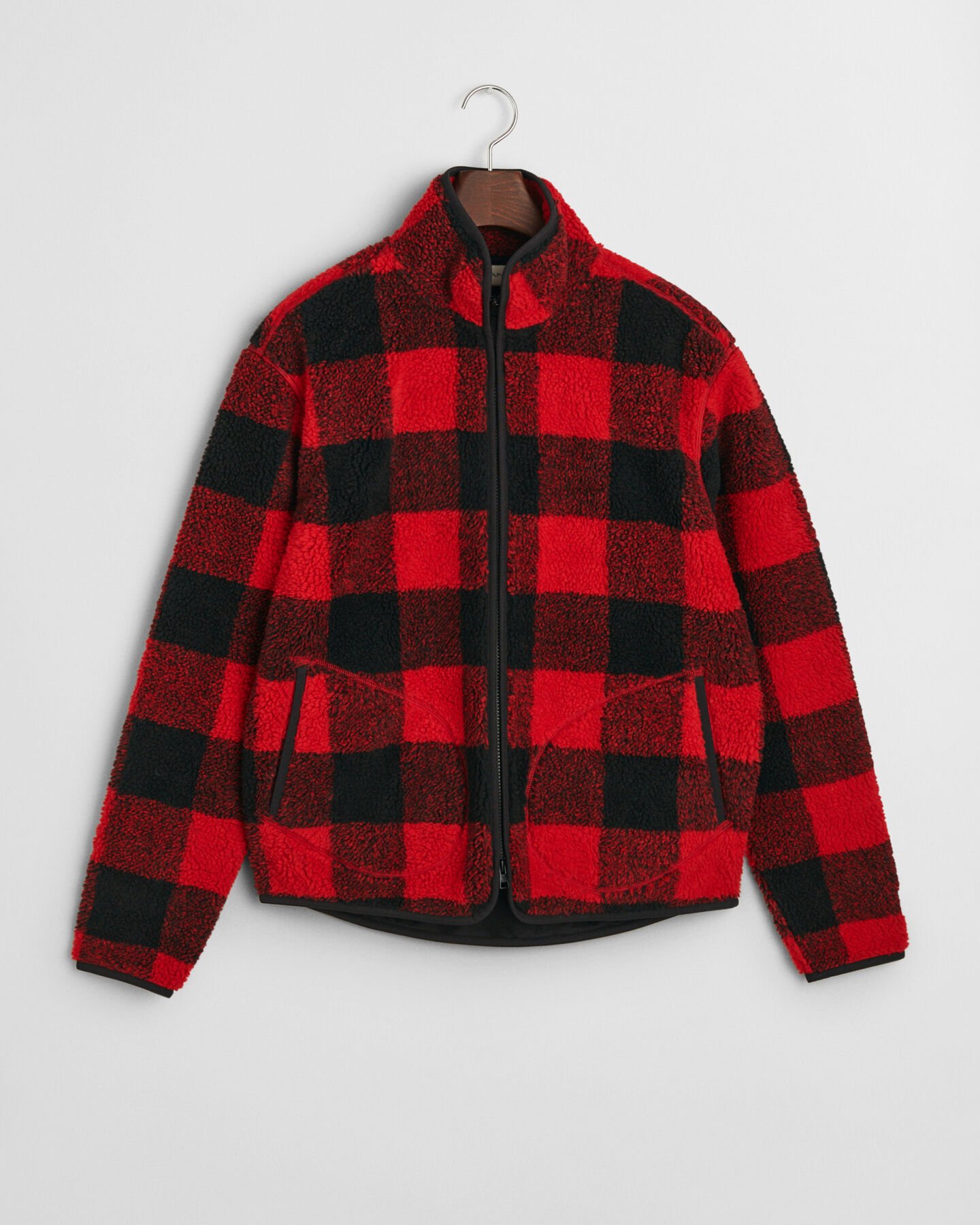 Veste en polaire à carreaux