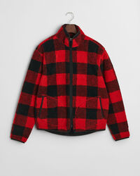 Veste en polaire à carreaux