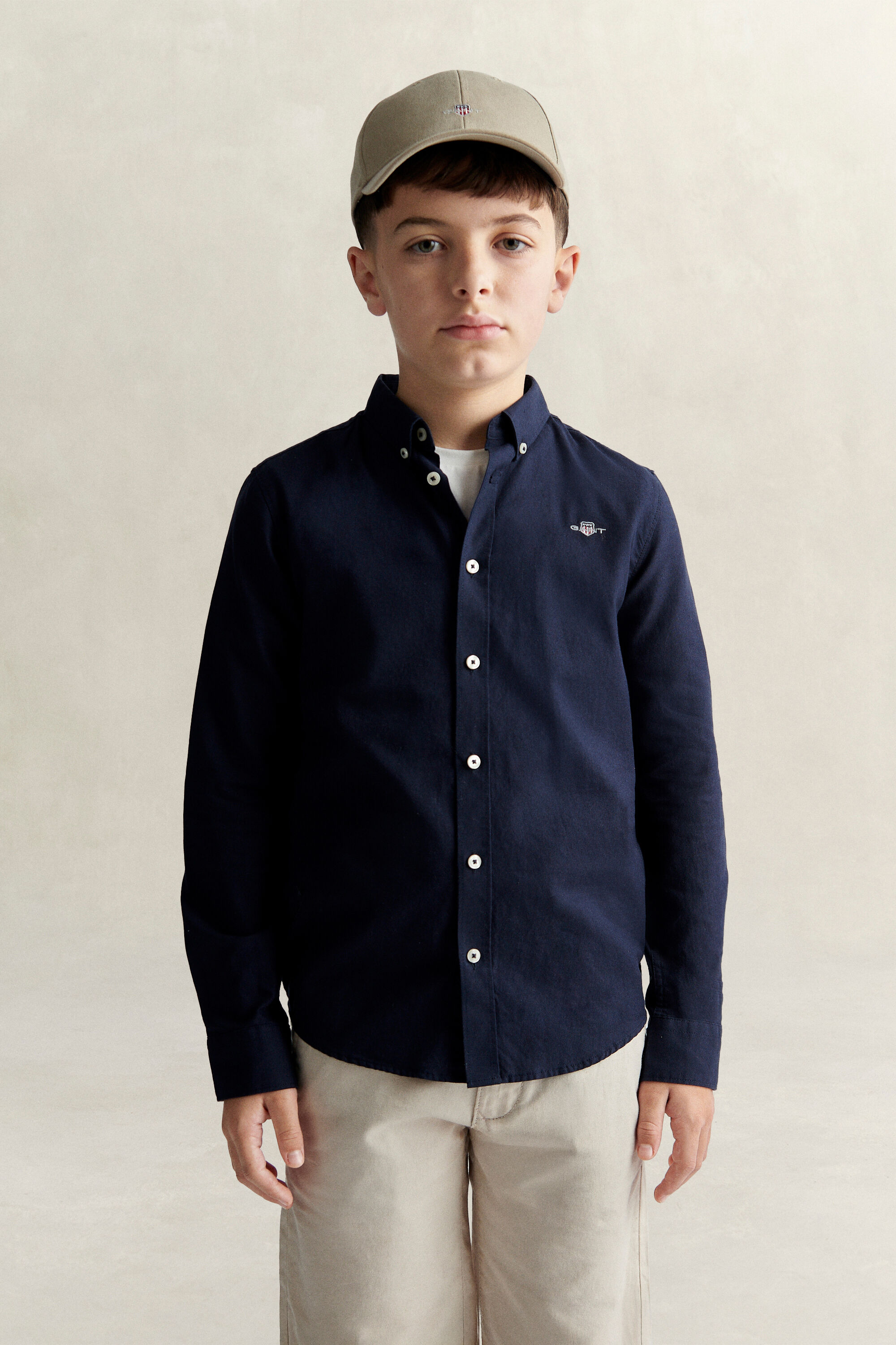 Chemise en coton Oxford Shield Ado Garçon