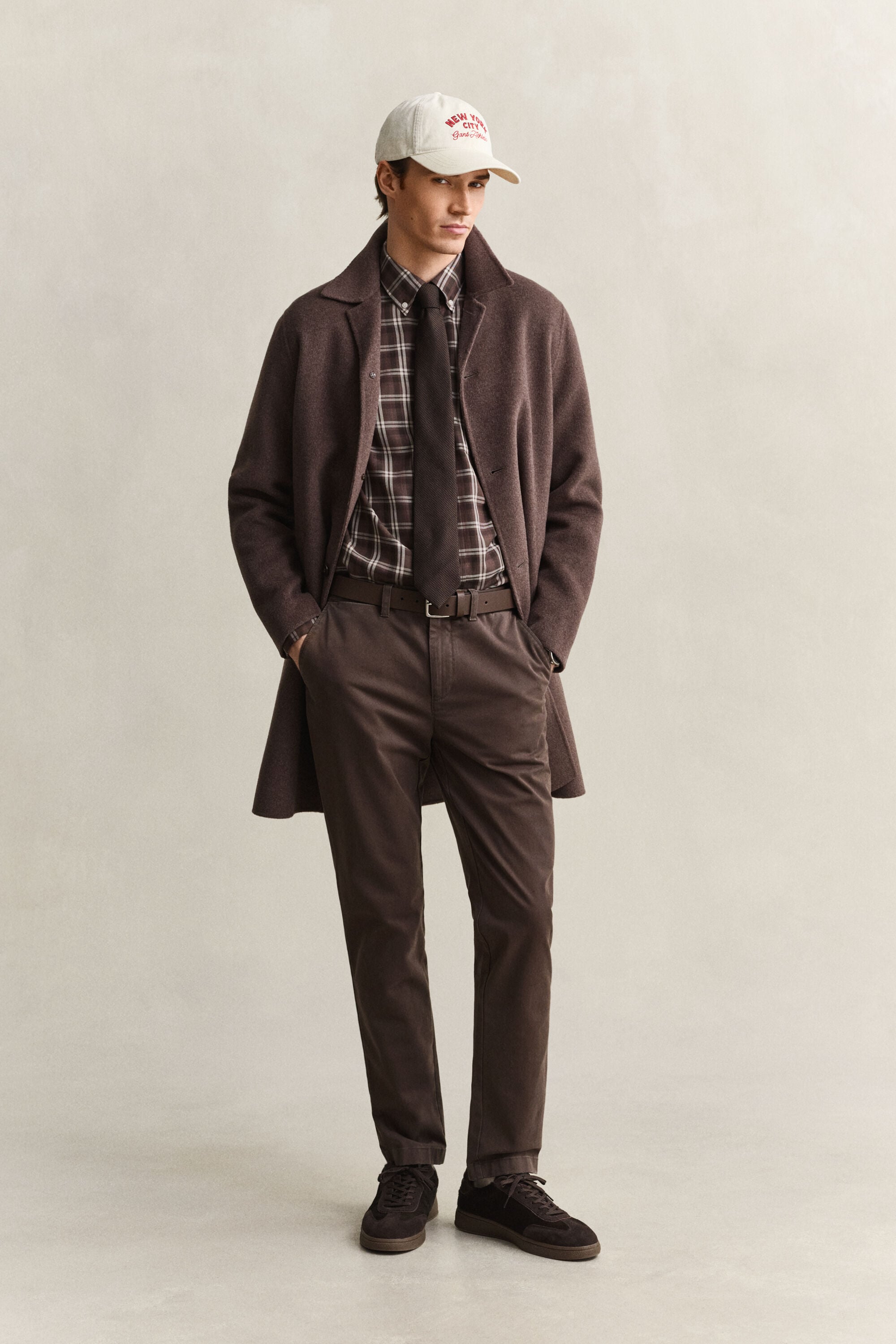 Chemise en sergé à carreaux