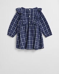 Robe en flanelle à carreaux avec volants Bébé Fille