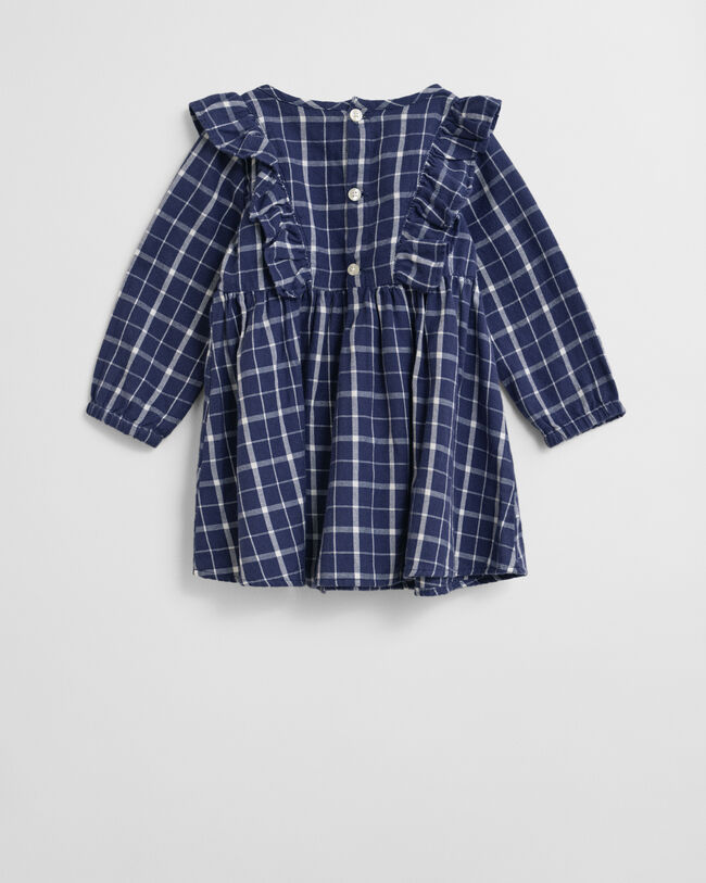Robe en flanelle à carreaux avec volants Bébé Fille