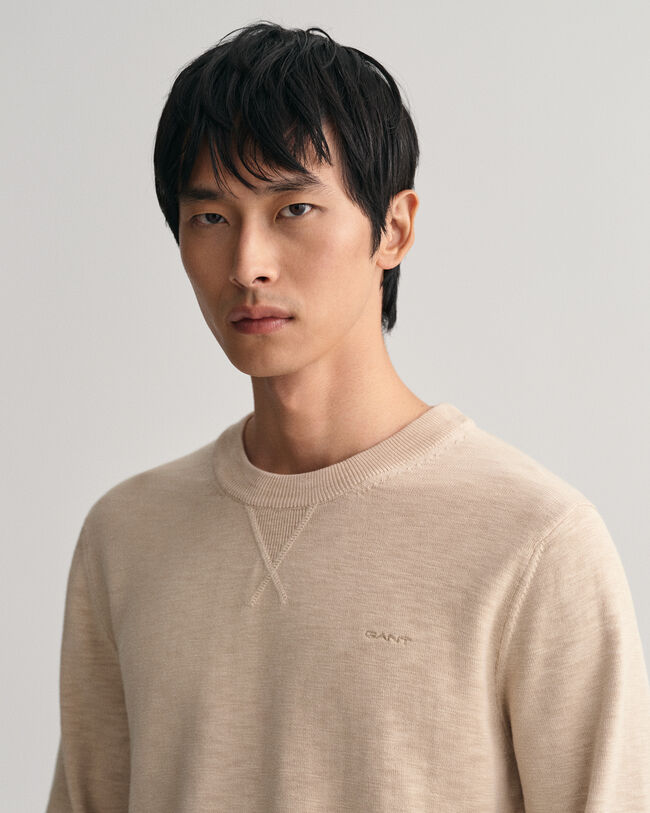 Pull ras du cou Cotton Flamme