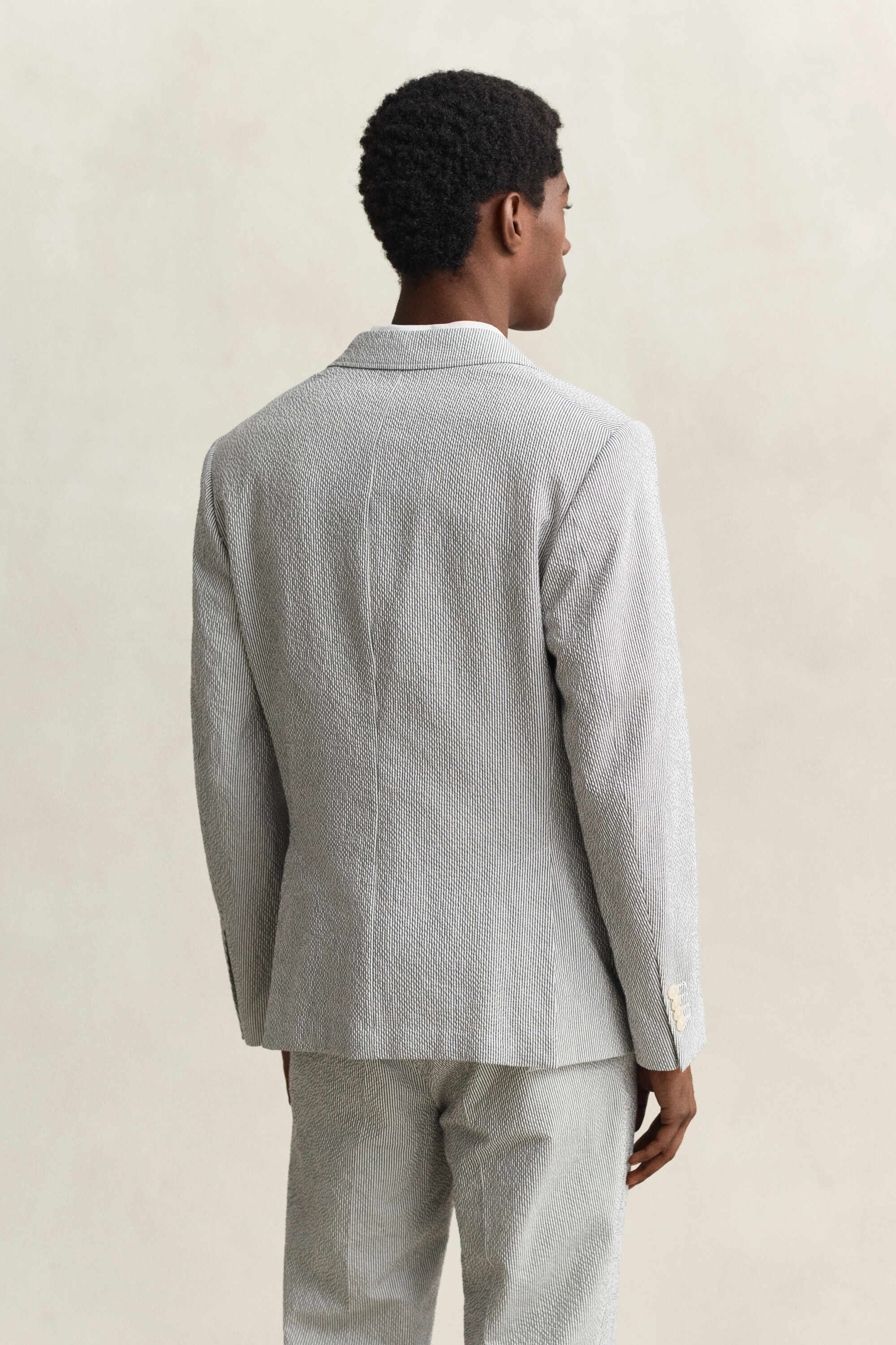 Veste de costume en seersucker