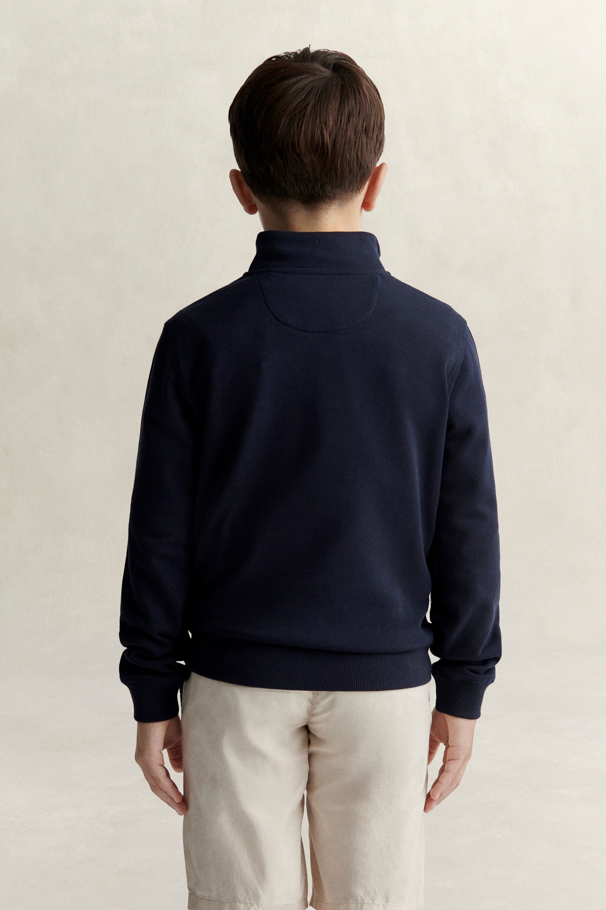 Sweat-shirt à demi-zip avec écusson Ado Garçon