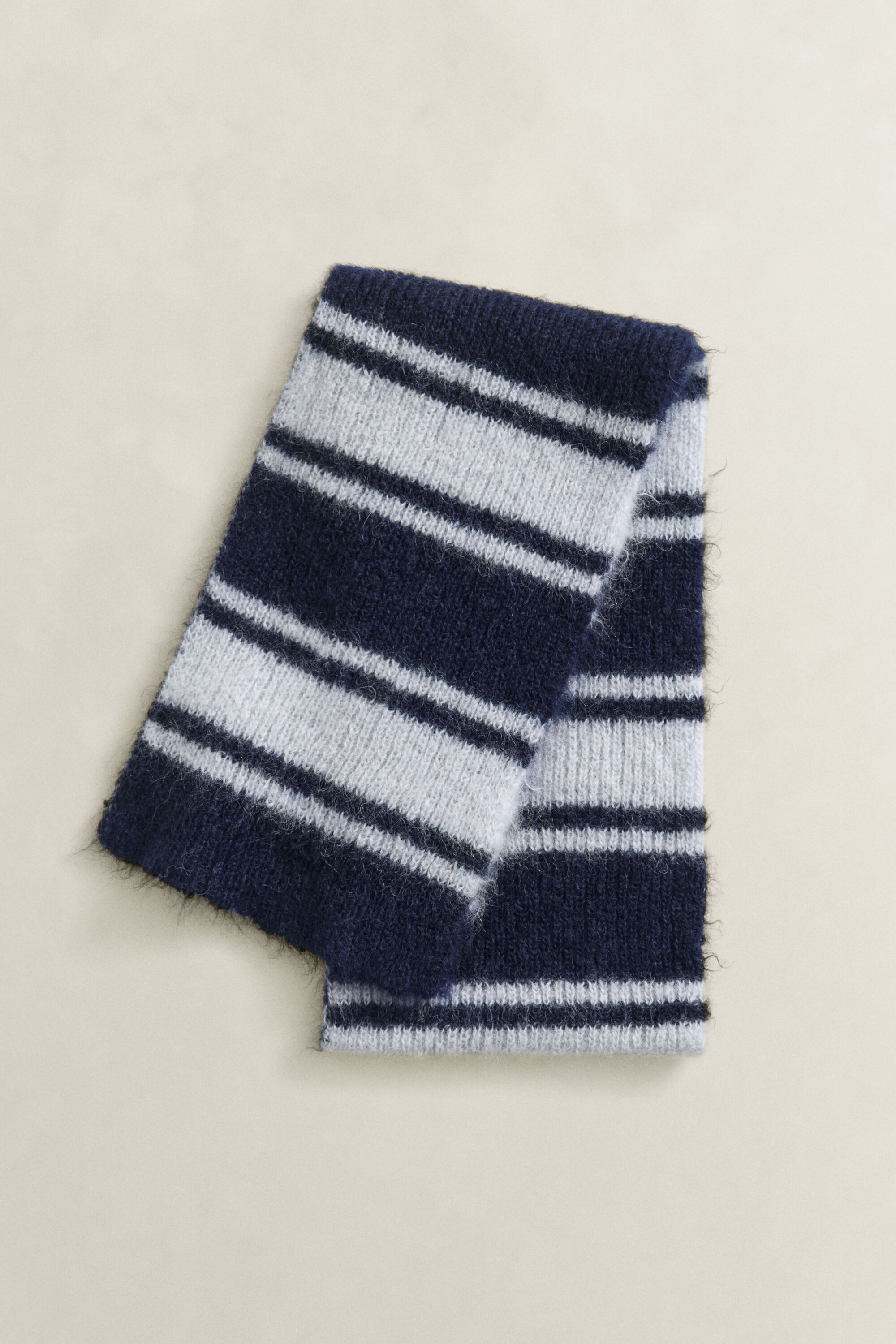 Écharpe en mohair à rayures