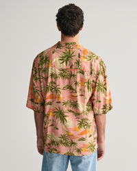 Chemise relaxed fit à manches courtes Hawaiian Print