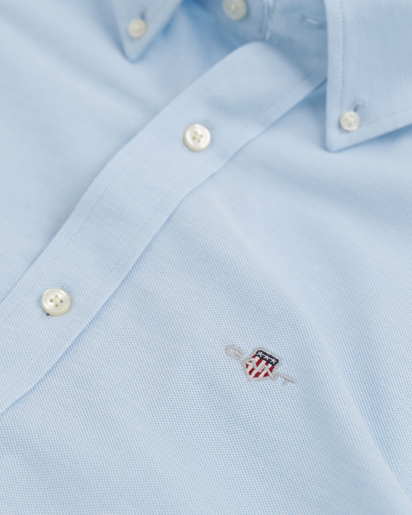 Chemise coupe regular en jersey de coton piqué