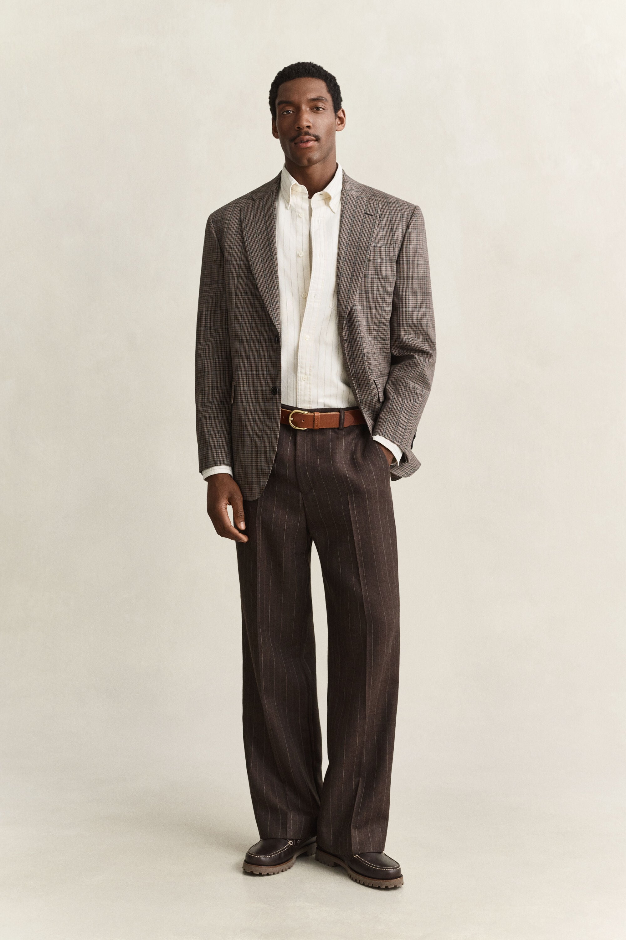 Chemise en coton Oxford à rayures Archive