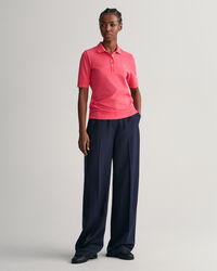 Polo en coton piqu&eacute; &agrave; manches mi-longues Original