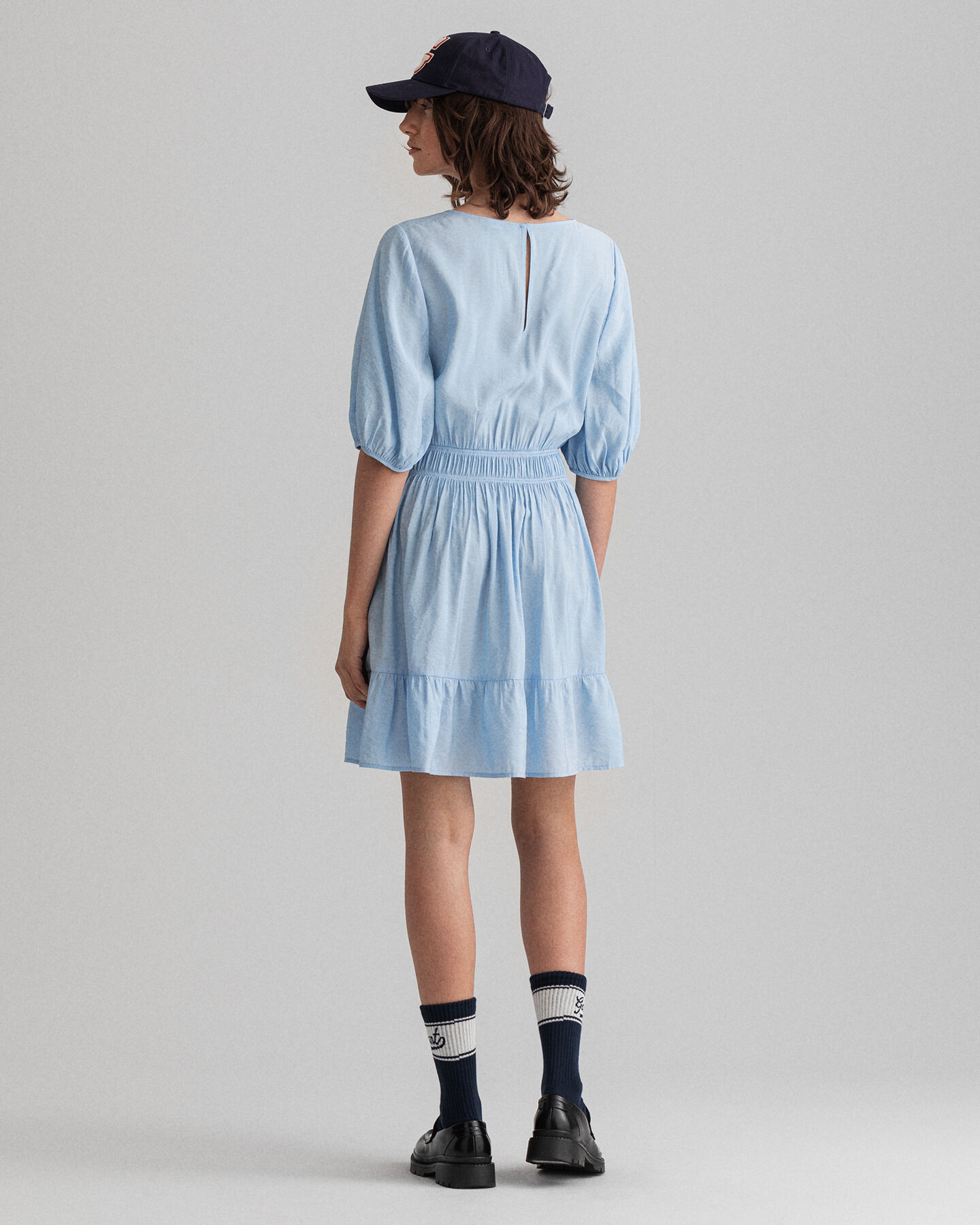 Robe à manches bouffantes Flounce