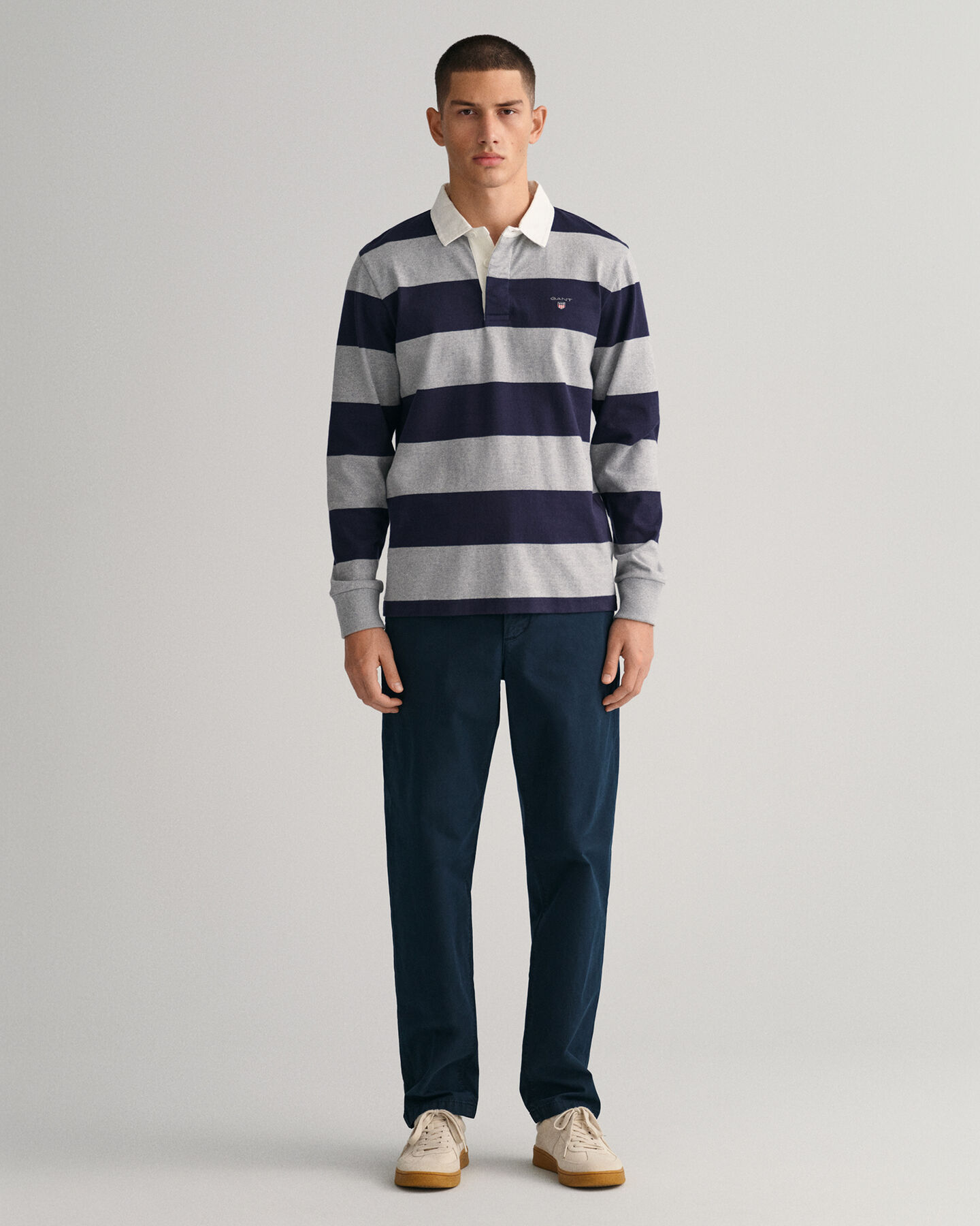 Pantalon chino regular fit en toile Allister