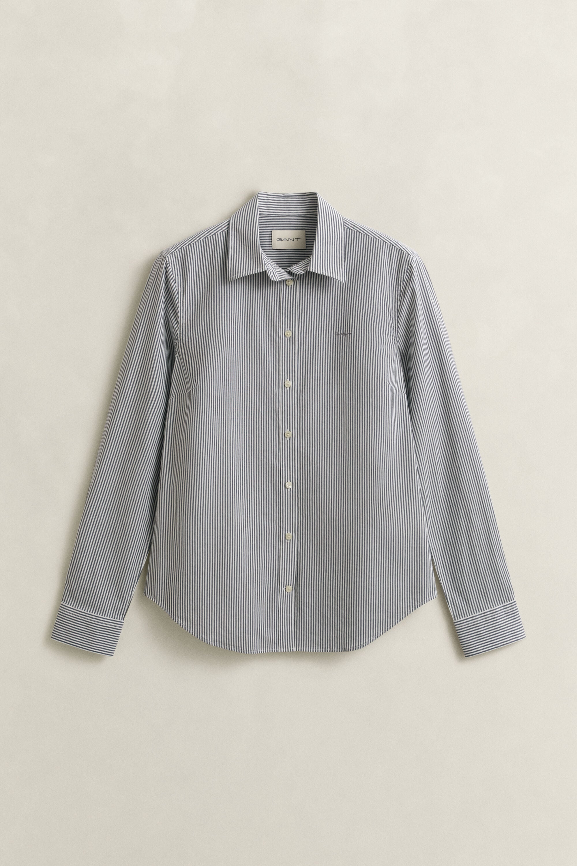 Chemise en popeline à rayures