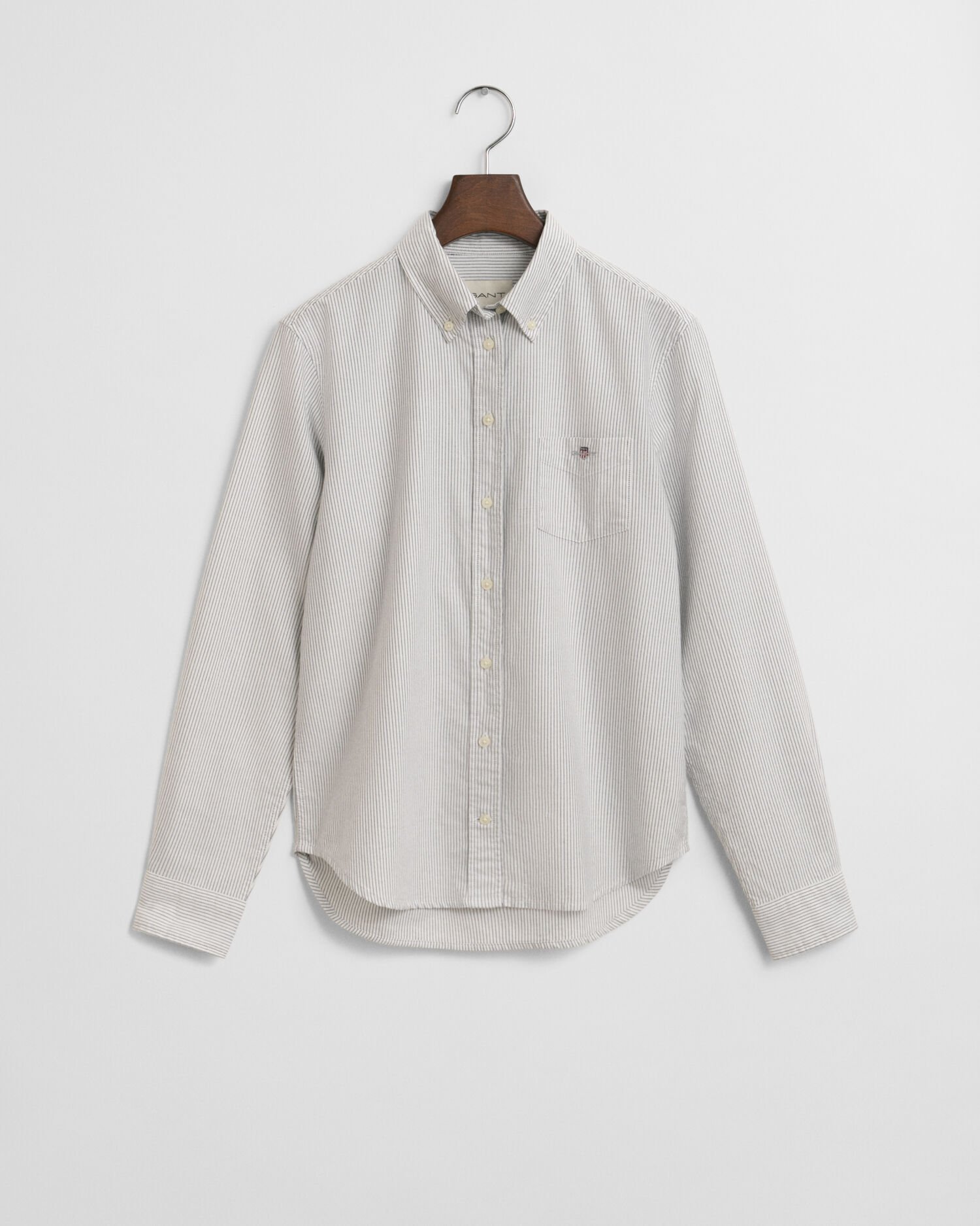 Chemise coupe regular classique en coton Oxford à rayures