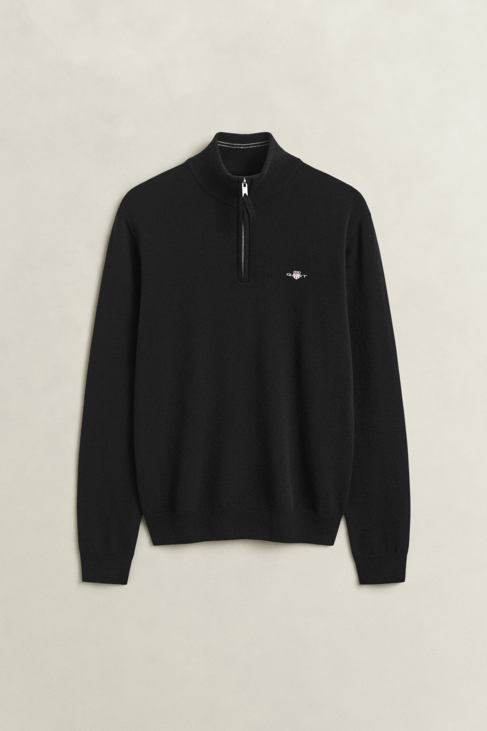 Pull à demi-zip en laine d’agneau