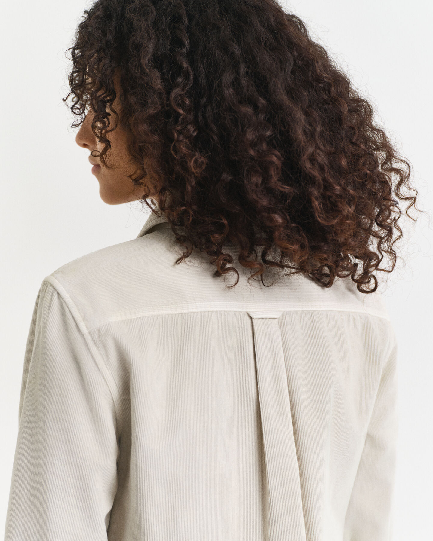 Chemise coupe regular en velours côtelé