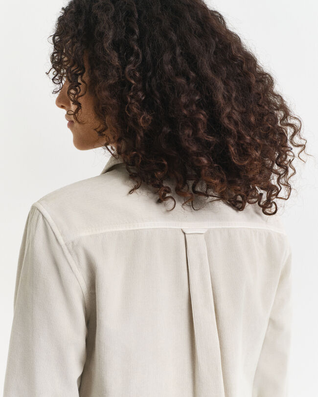 Chemise coupe regular en velours côtelé