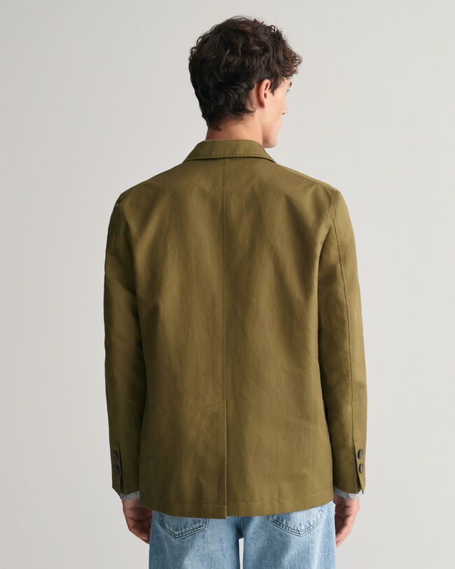 Veste blazer regular fit en coton