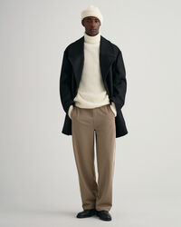 Pull col roul&eacute; Textured