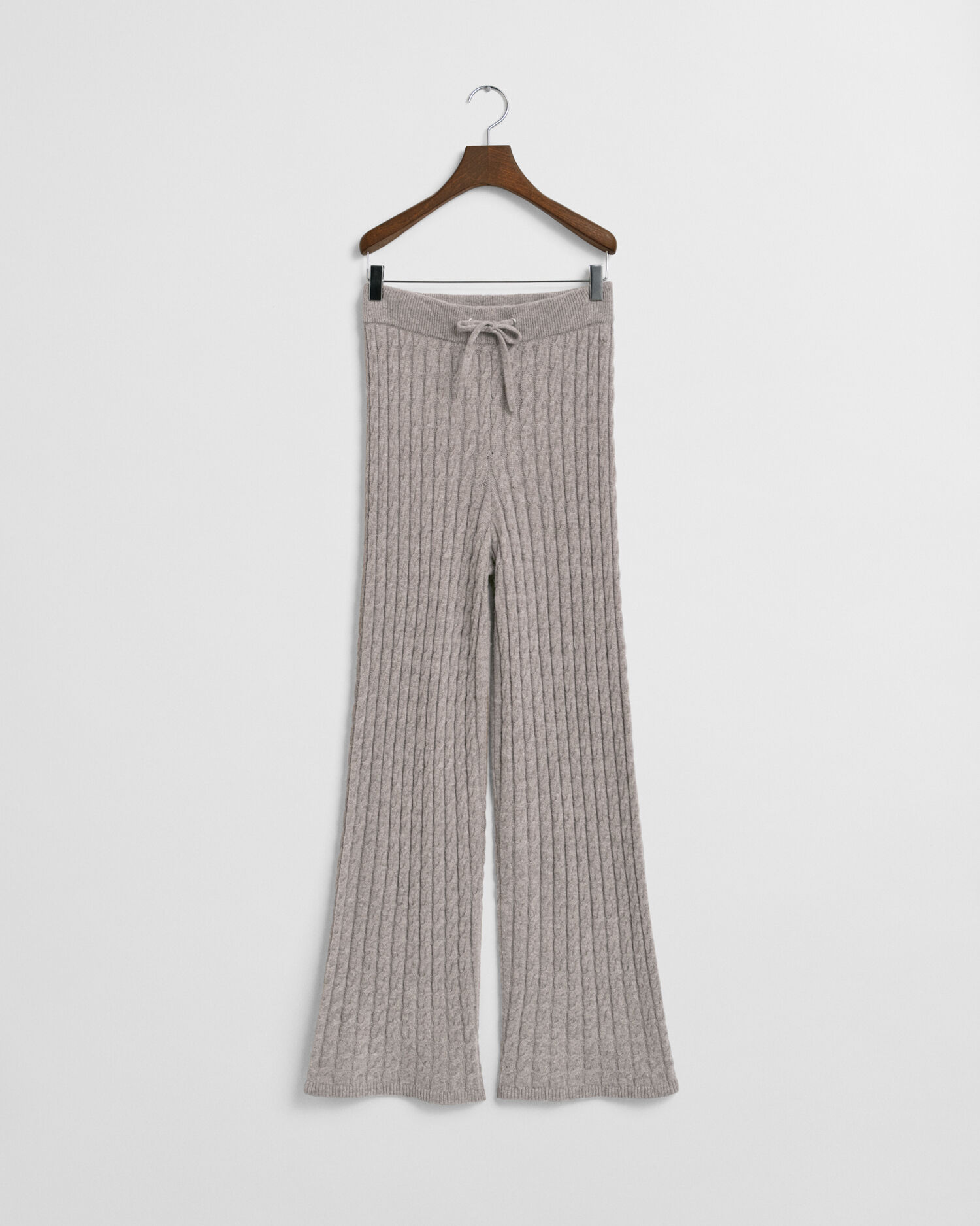 Pantalon en maille torsadée de laine