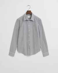 Chemise coupe slim en popeline à rayures