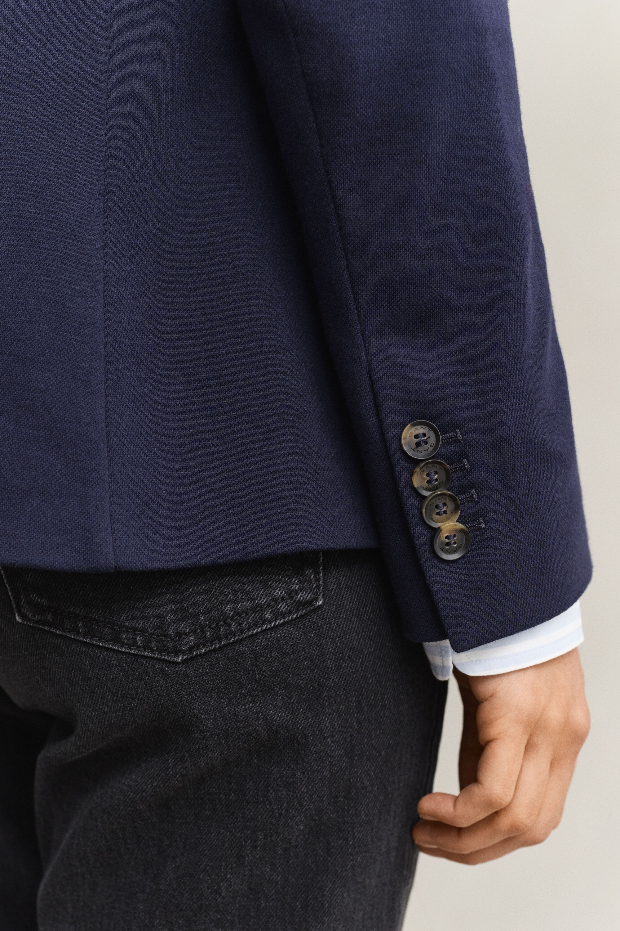 Veste blazer en piqué