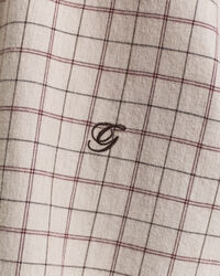 Chemise coupe décontractée en flanelle brossée à carreaux