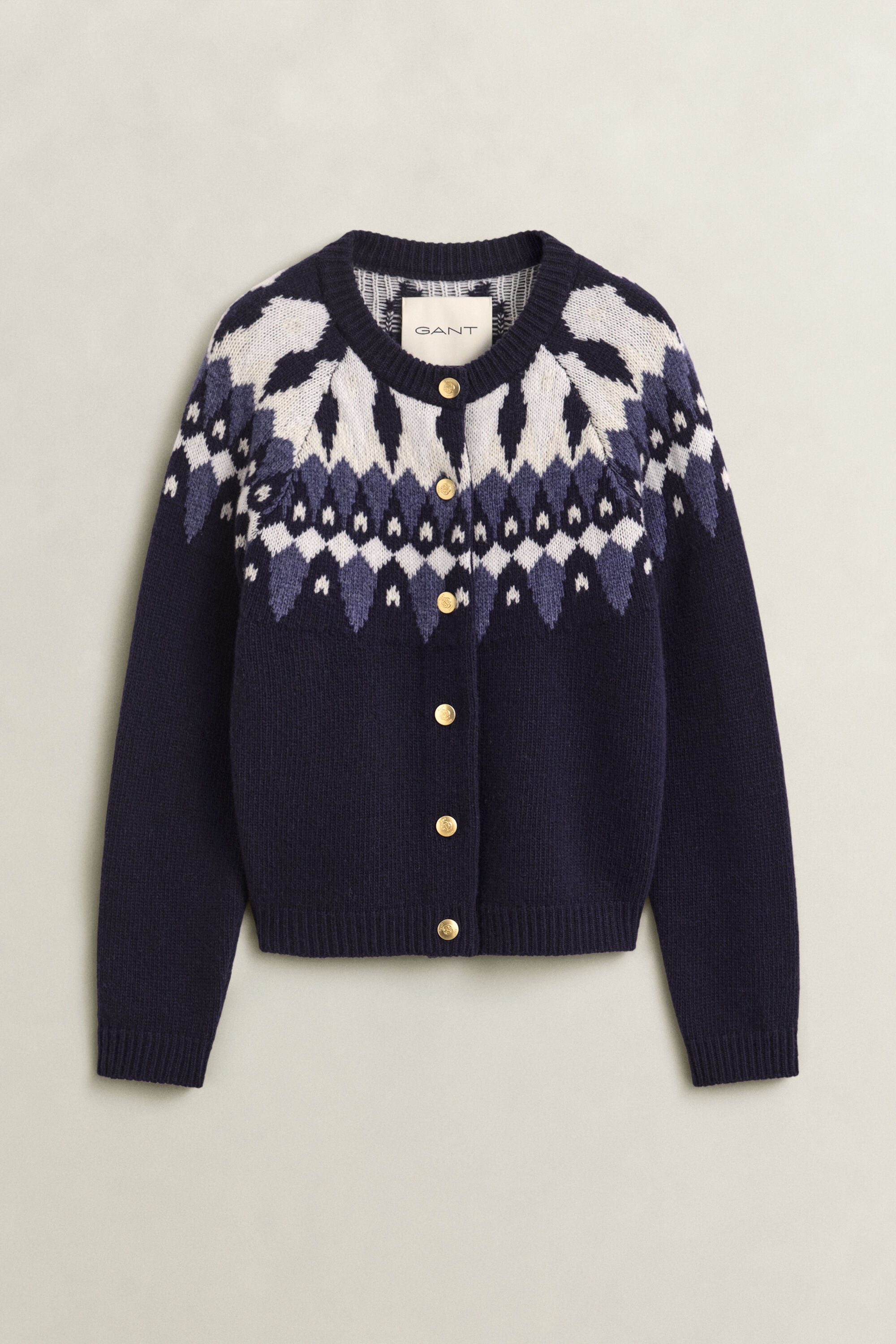Cardigan en laine avec motif Fair Isle