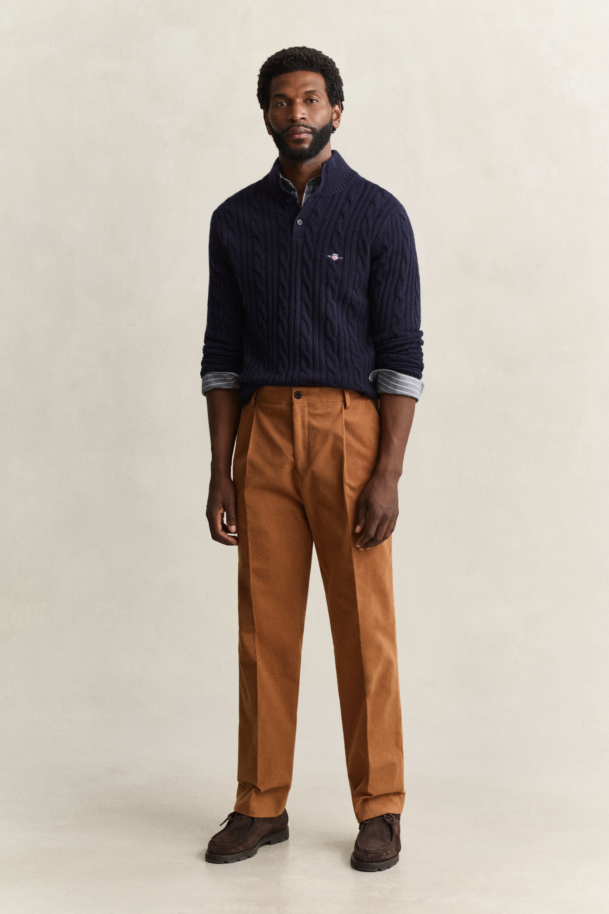 Pantalon de costume en moleskine