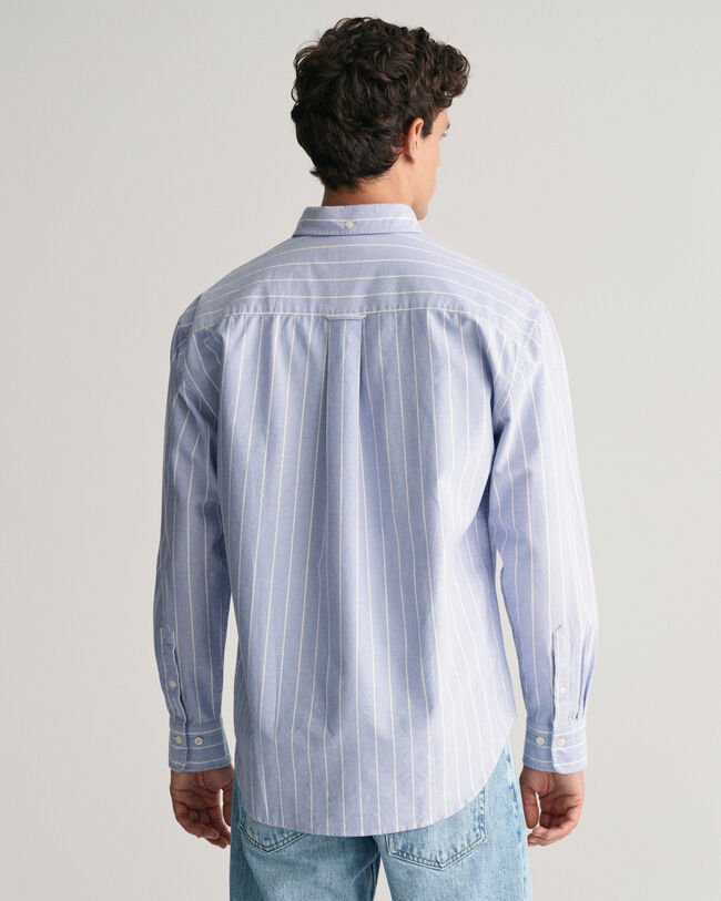 Chemise relaxed fit en coton Oxford Heritage à rayures