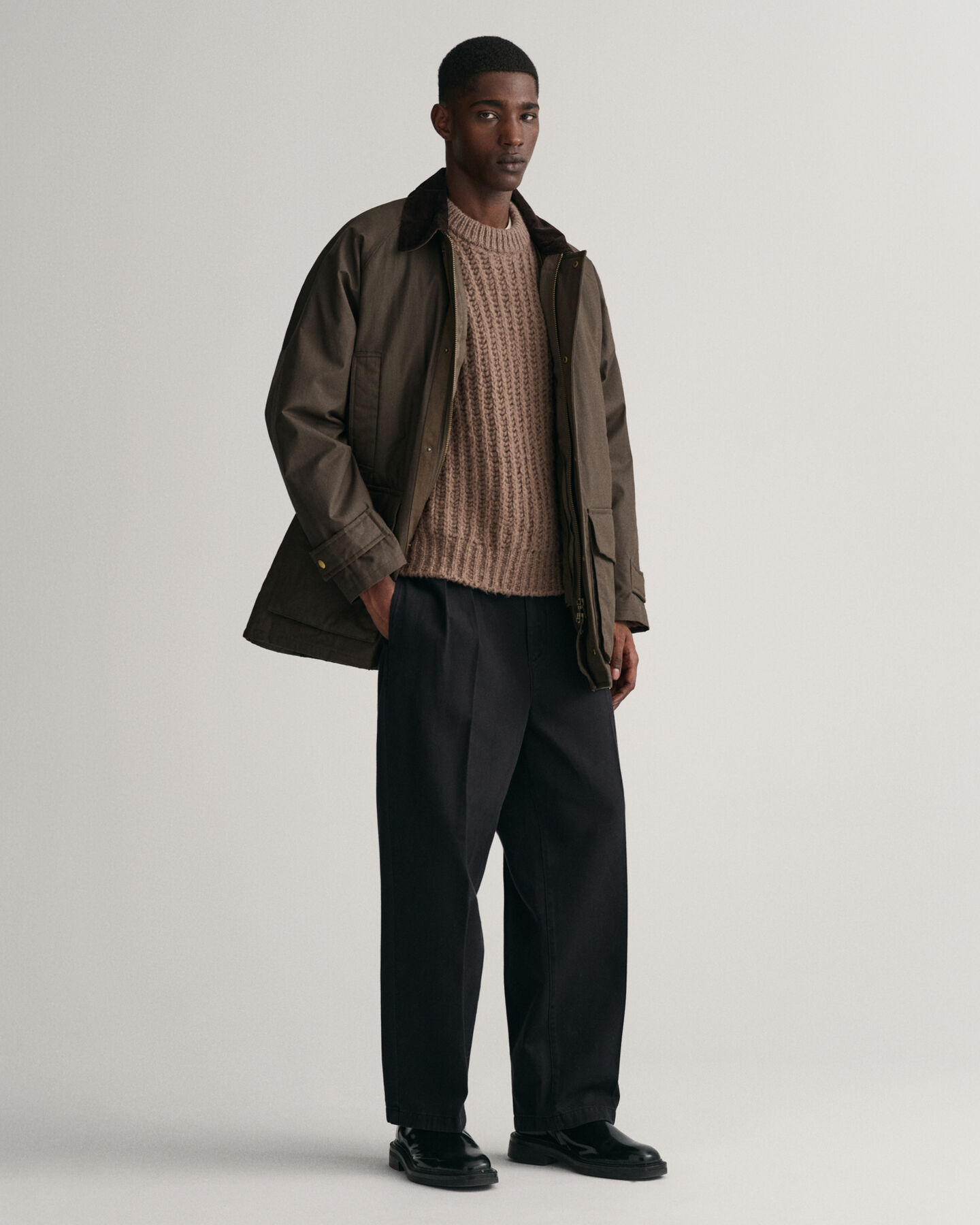 Veste en coton ciré