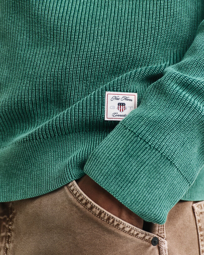 Pull &agrave; demi-zip c&ocirc;tel&eacute; d&eacute;lav&eacute;