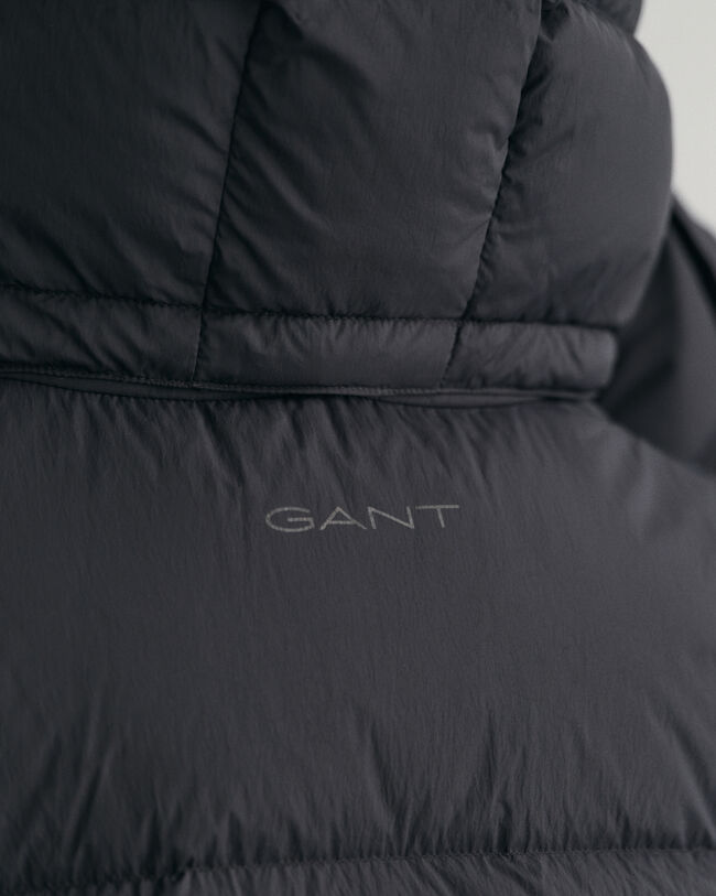 Doudoune sans manches mi-longue en duvet