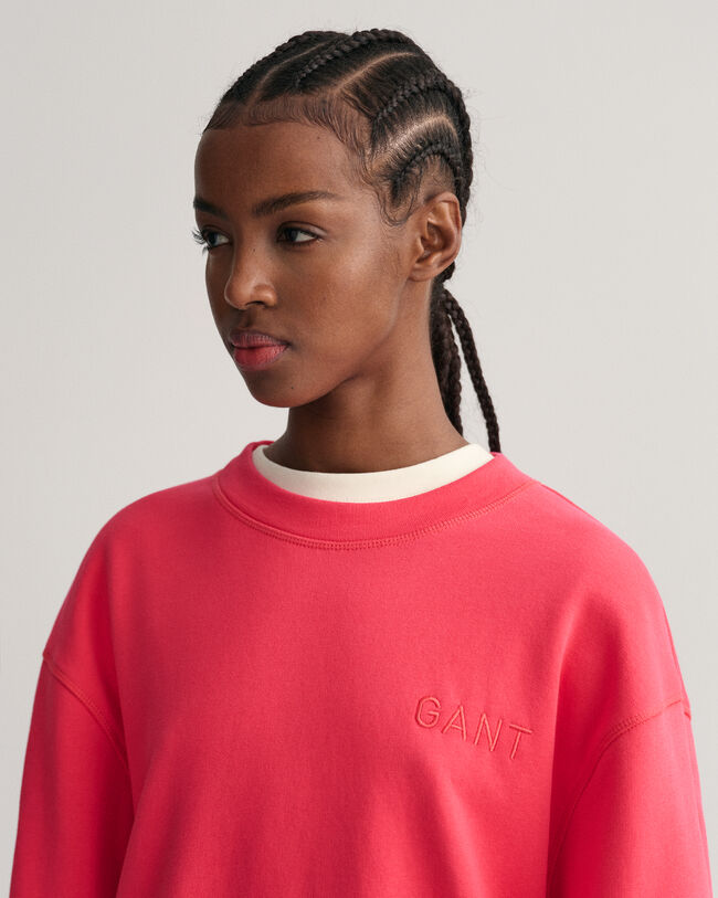 Sweat-shirt &agrave; manches volumineuses Logo