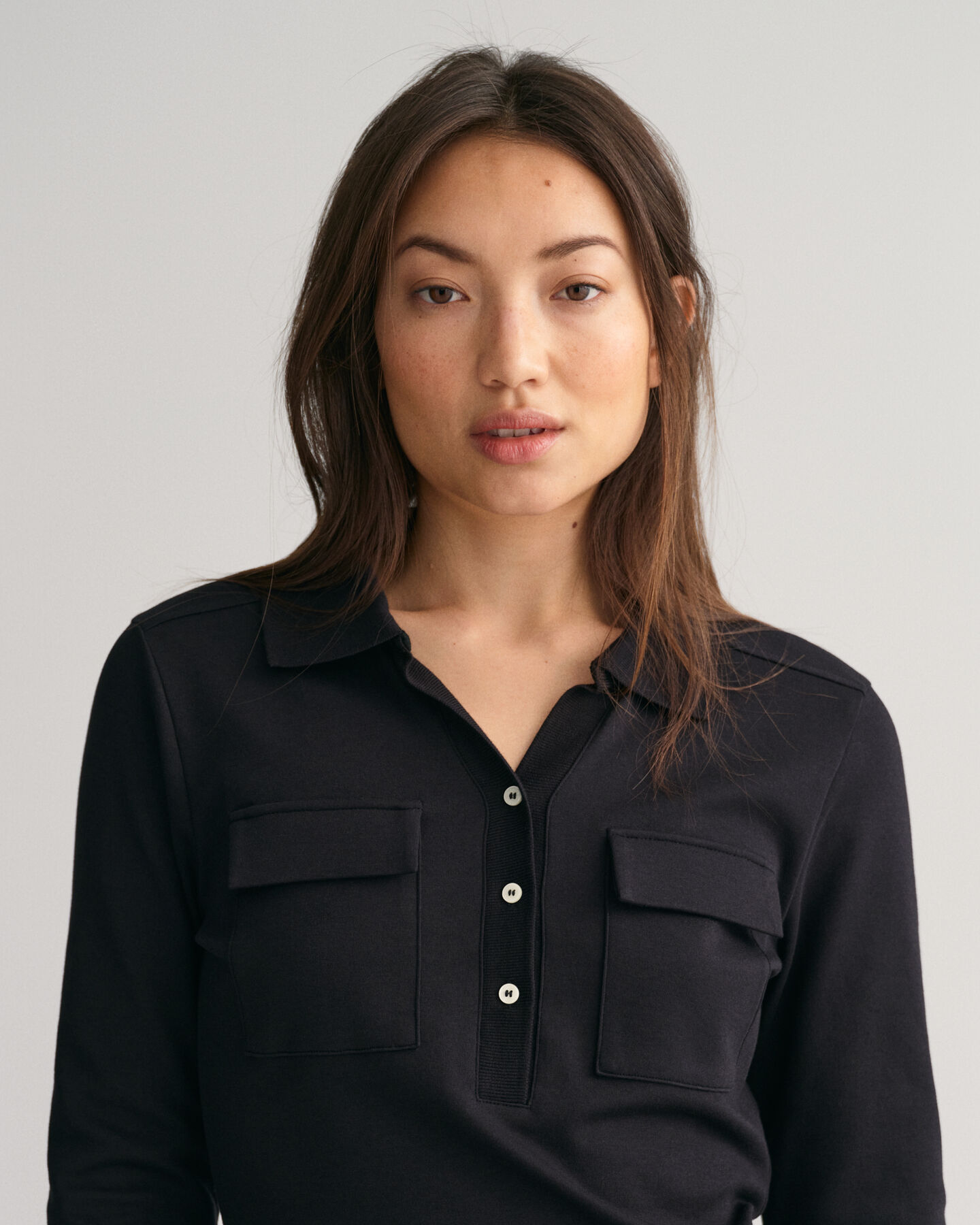 Chemise style polo slim fit en jersey