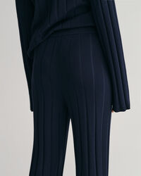 Pantalon en maille côtelée