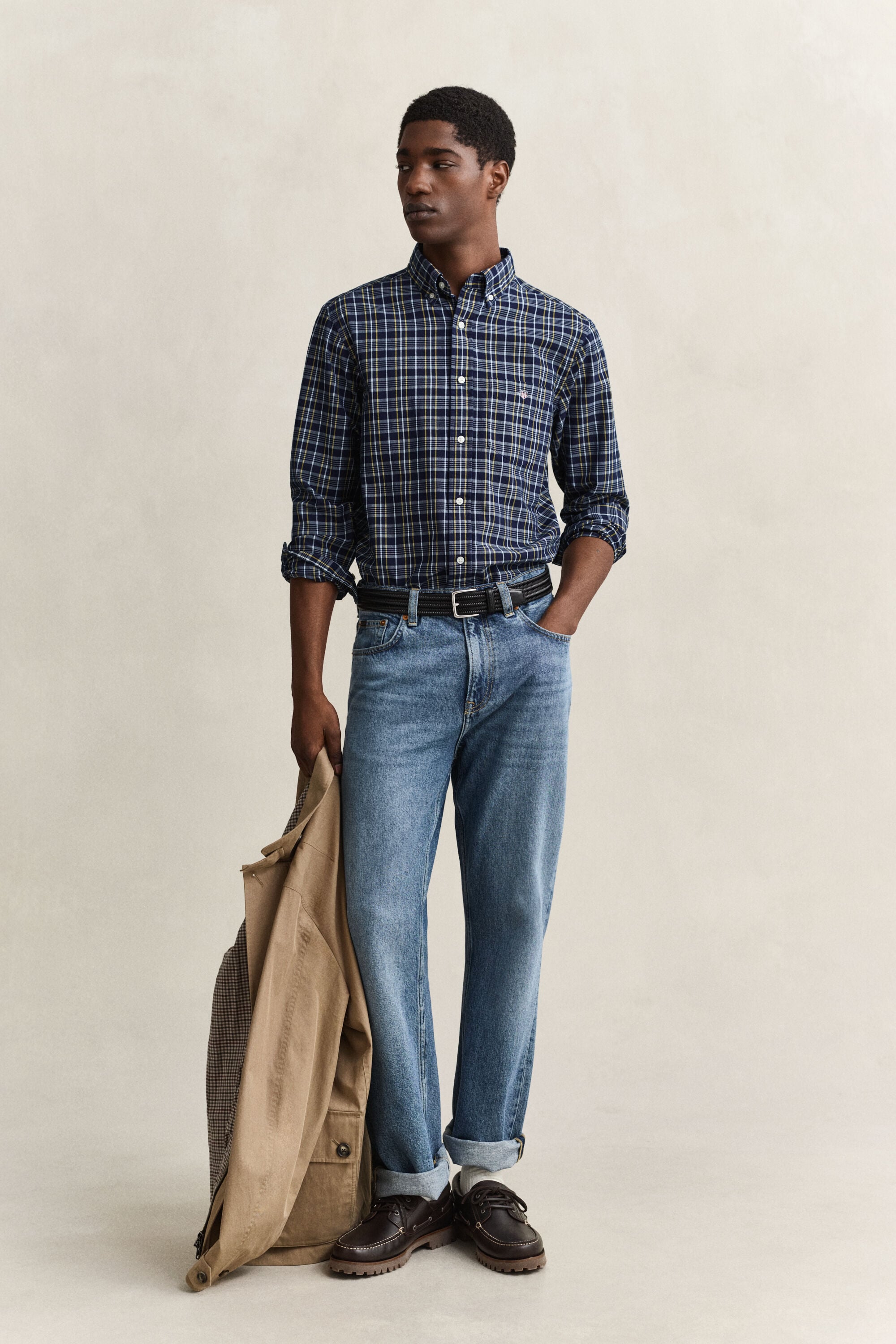 Chemise en popeline à carreaux Archive