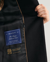 Manteau ajusté en laine mélangée