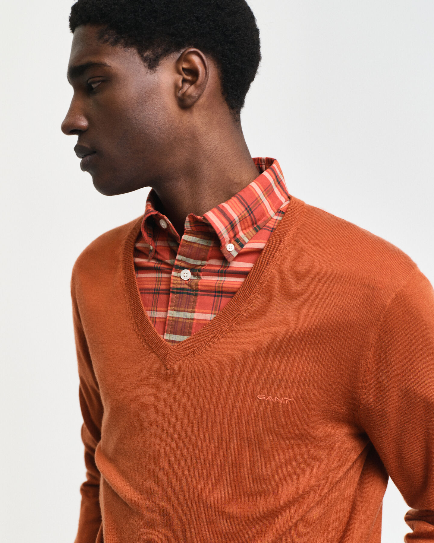 Pull col V en laine mérinos extrafine